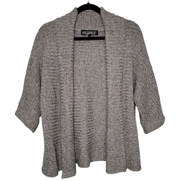 Cheryl Nash Silver Sparkle Cardigan Sweater - Picture 1 of 7